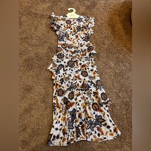 Ulla Johnson Amaia Jasmine Floral Silk Layered Dress